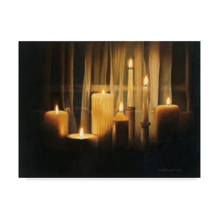 Cecile Baird 'Burning Bright Large Candles' Canvas Art,18x24